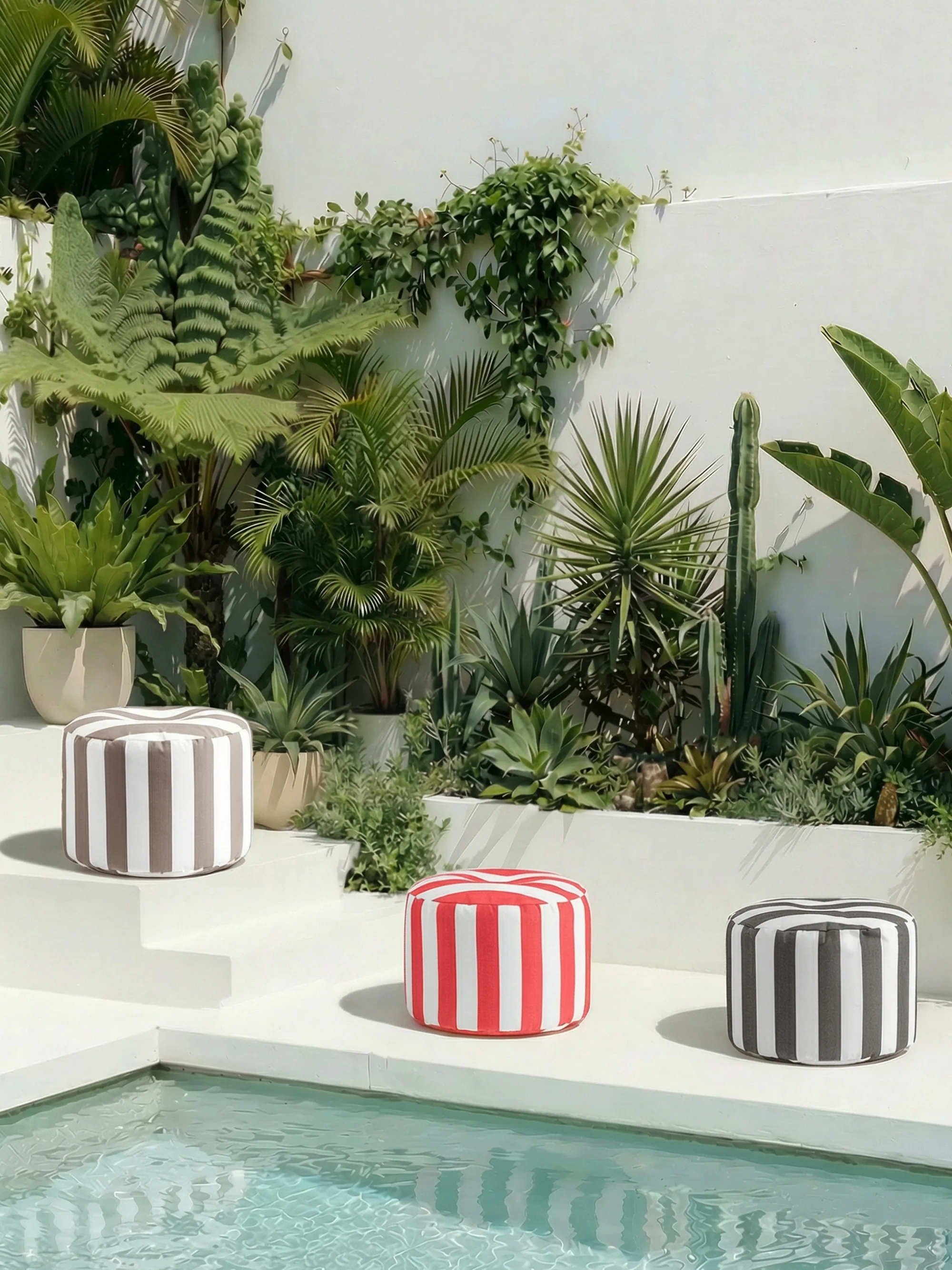 Tuin poef DotCom Santorin
