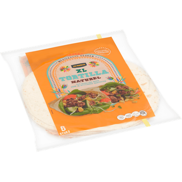 Jumbo XL Tortilla Naturel 6 Stuks