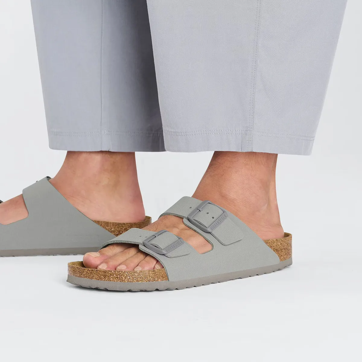 Birkenstock Unisex Arizona Birko-Flor Regular Stone Coin