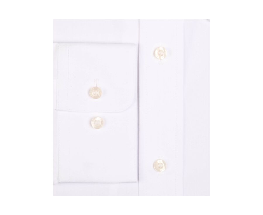 Chemise blanche en coton - Poche poitrine - ALBERT