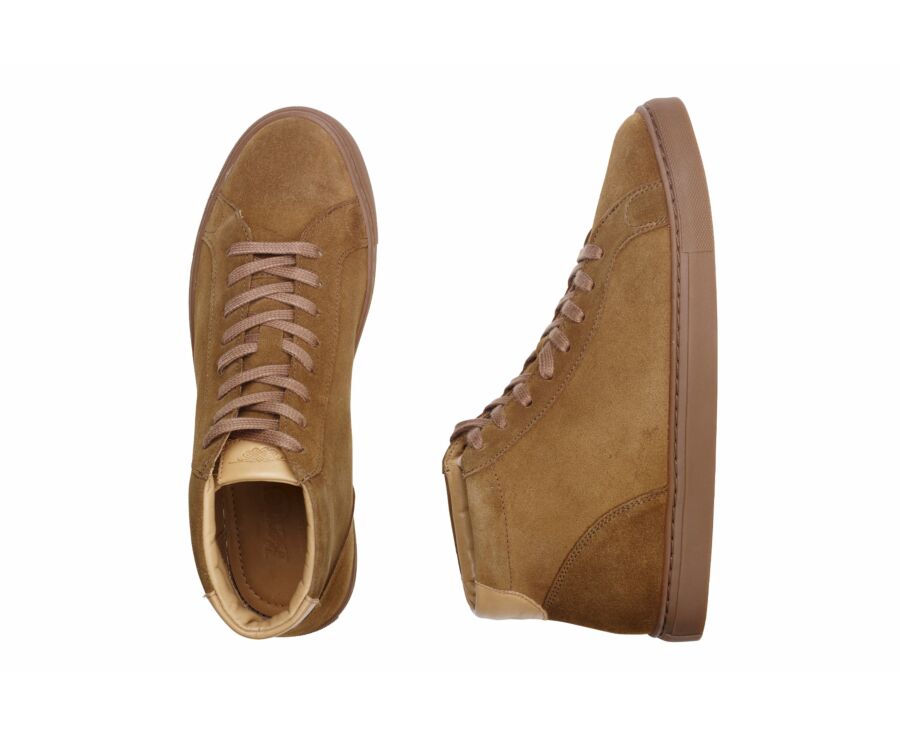 Sneakers montantes homme Velours Chamois - THORNLEA