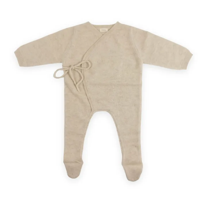 My Little Freckle Combinaison Cachemire Bio Babygrow | Ecru