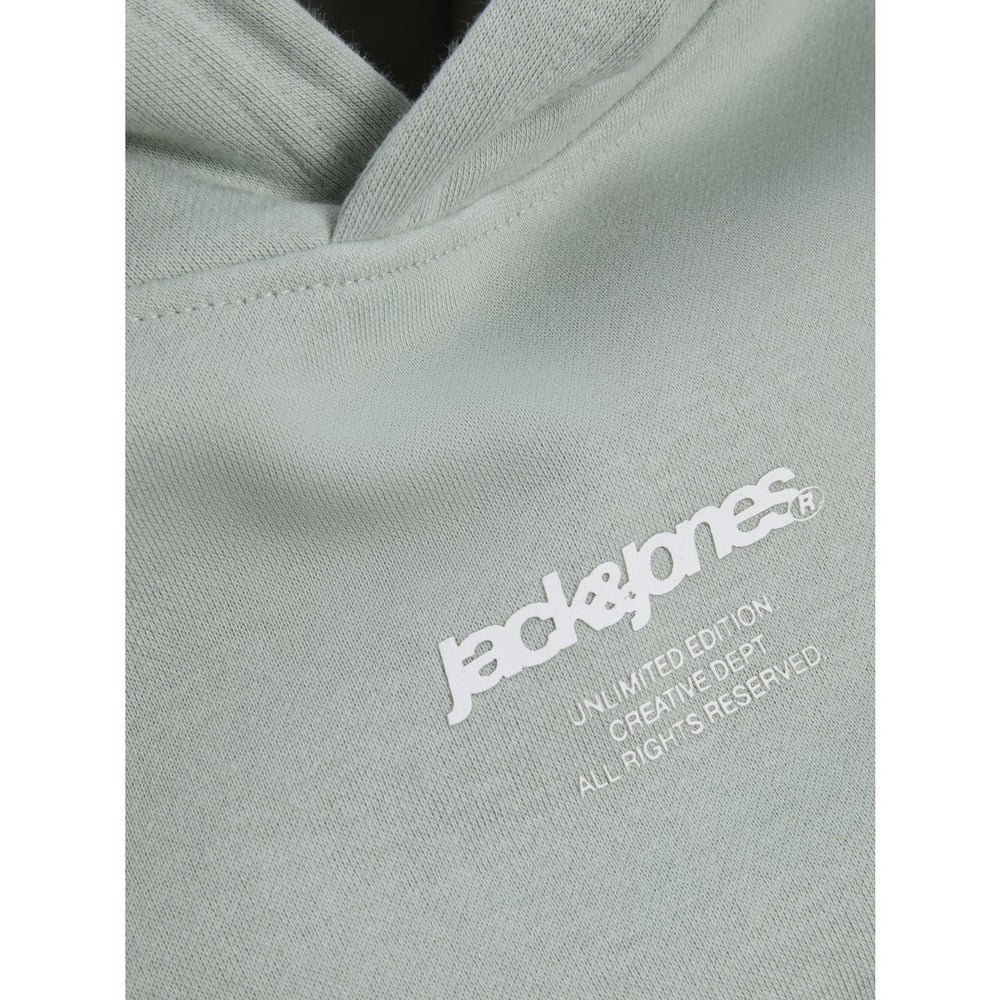 Køb Jack & Jones Junior Aqua Gray Tarmac Camo Back Print Hættetrøje