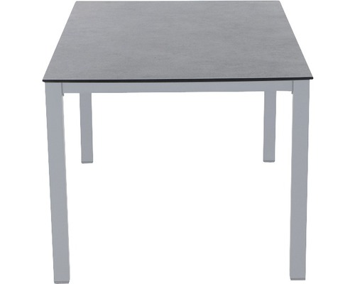 Sola tuintafel, 160x90 cm, aluminium, zilver