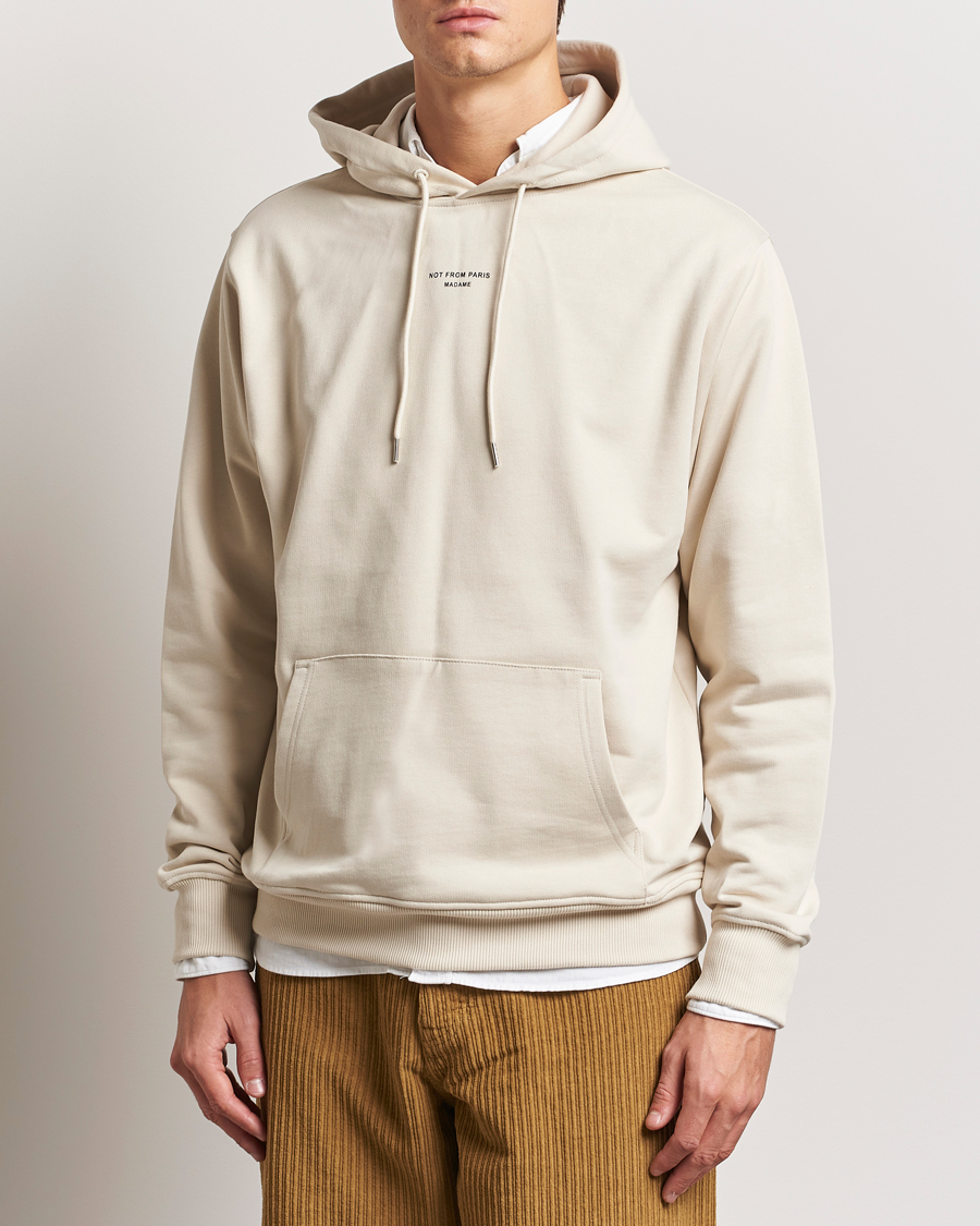 Drôle de Monsieur Classic Slogan Hoodie Mastic
