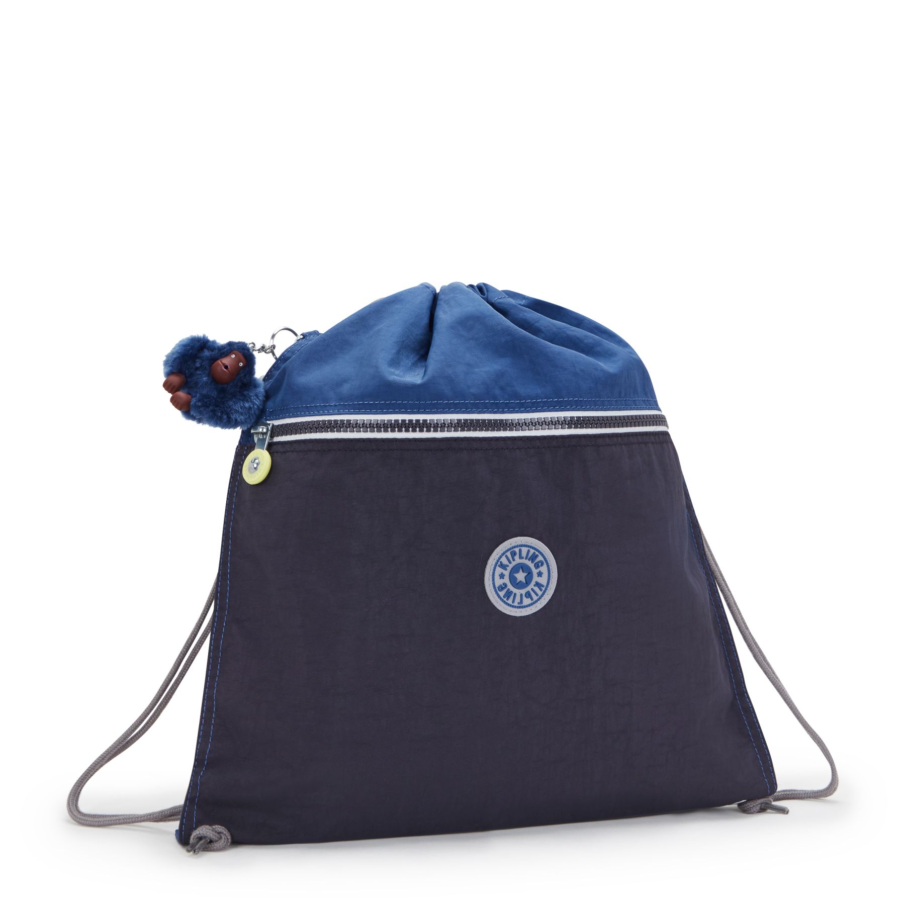 SUPERTABOO Sac moyen avec cordon de serrage - Fantasy Blue Block