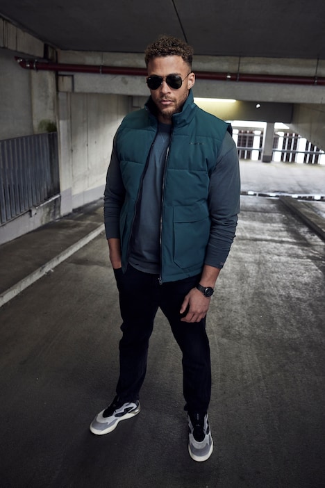 STHUGE Langarmshirt, oversized, acid washed, bis 8 XL