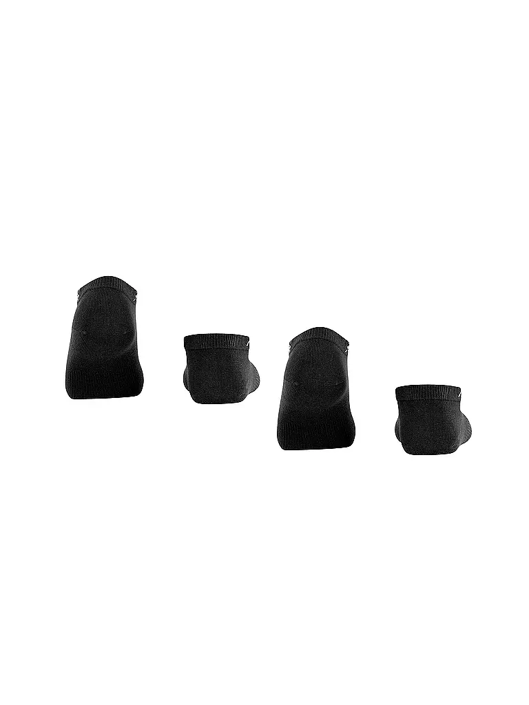 BURLINGTON Damen Sneaker-Socken 2er Pkg. EVERYDAY 36-41 black schwarz