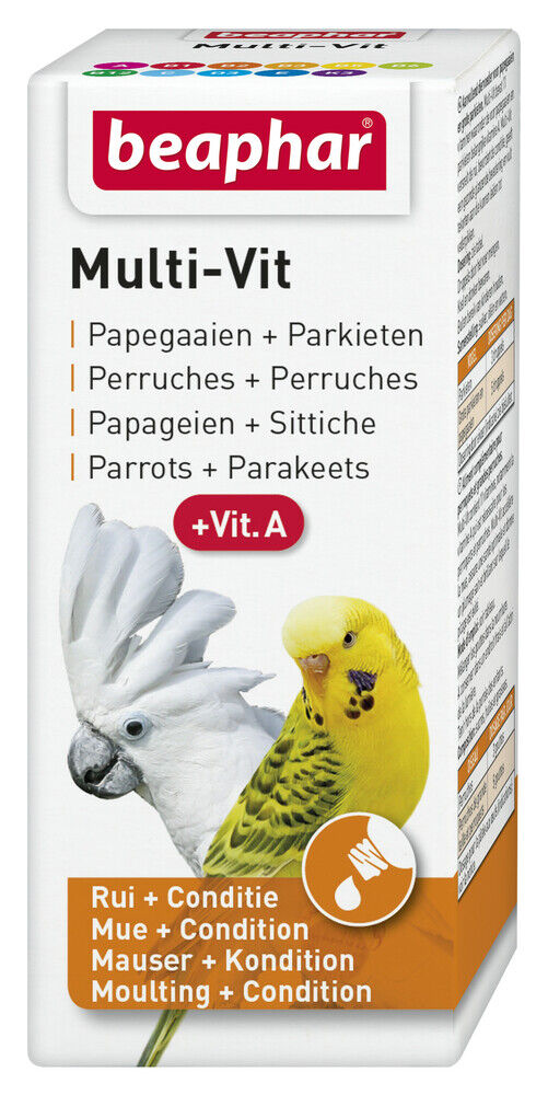 Beaphar - Multi-Vitamine Papegaaien en parkieten - 20 Milliliter