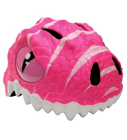 Crazy Safety Fahrradhelm m. Light - Dragon - Pink