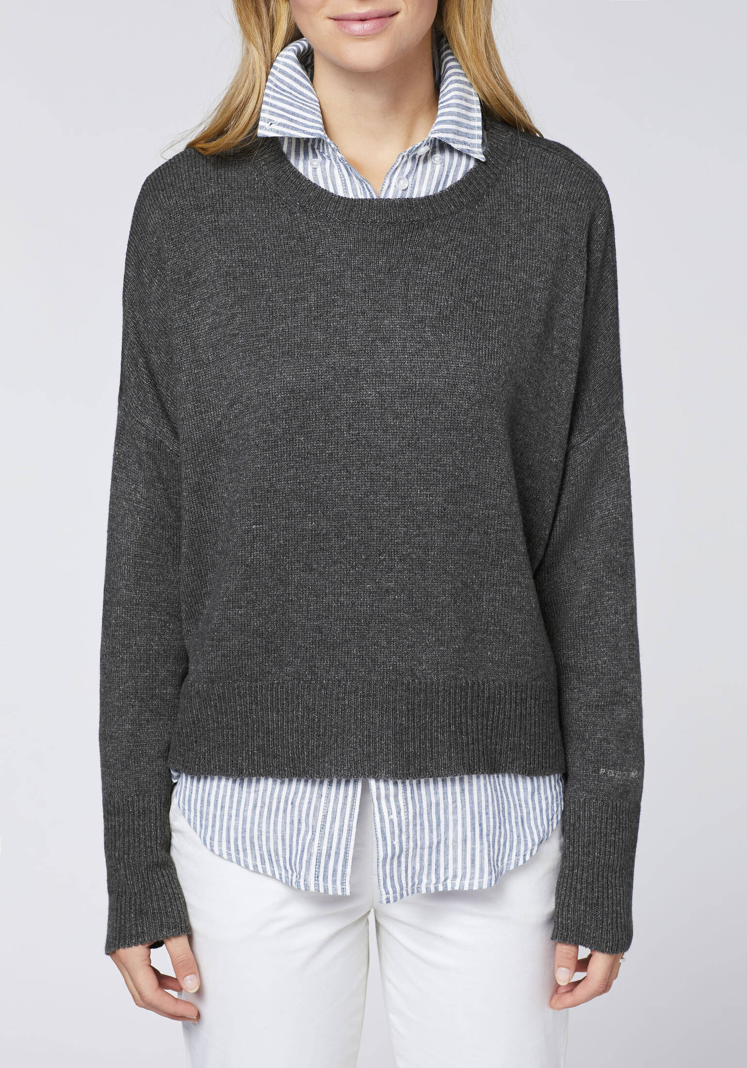 Polo Sylt| Damen Strickpullover mit Rundhalsausschnitt