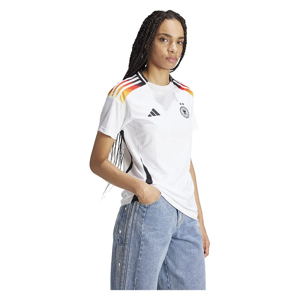 Camiseta feminina de manga curta adidas Alemanha 23/24 Home