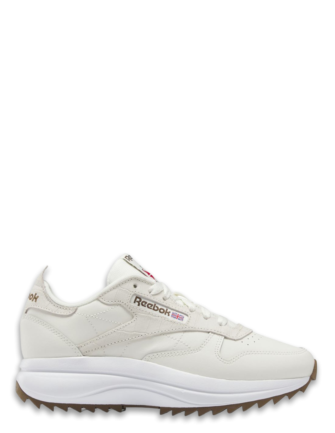 reebok sneakers compensées femme classic leather sp extra cuir blanc