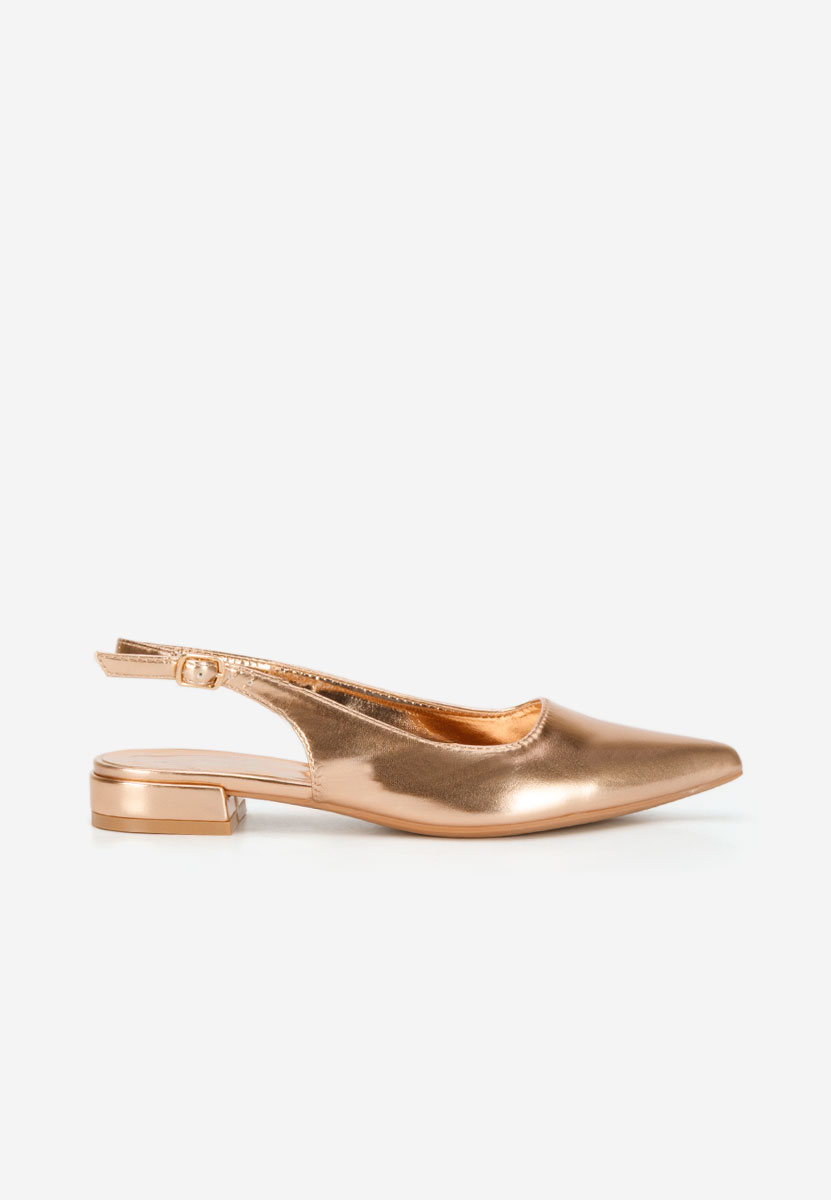 Chaussures slingback champagne Navoia