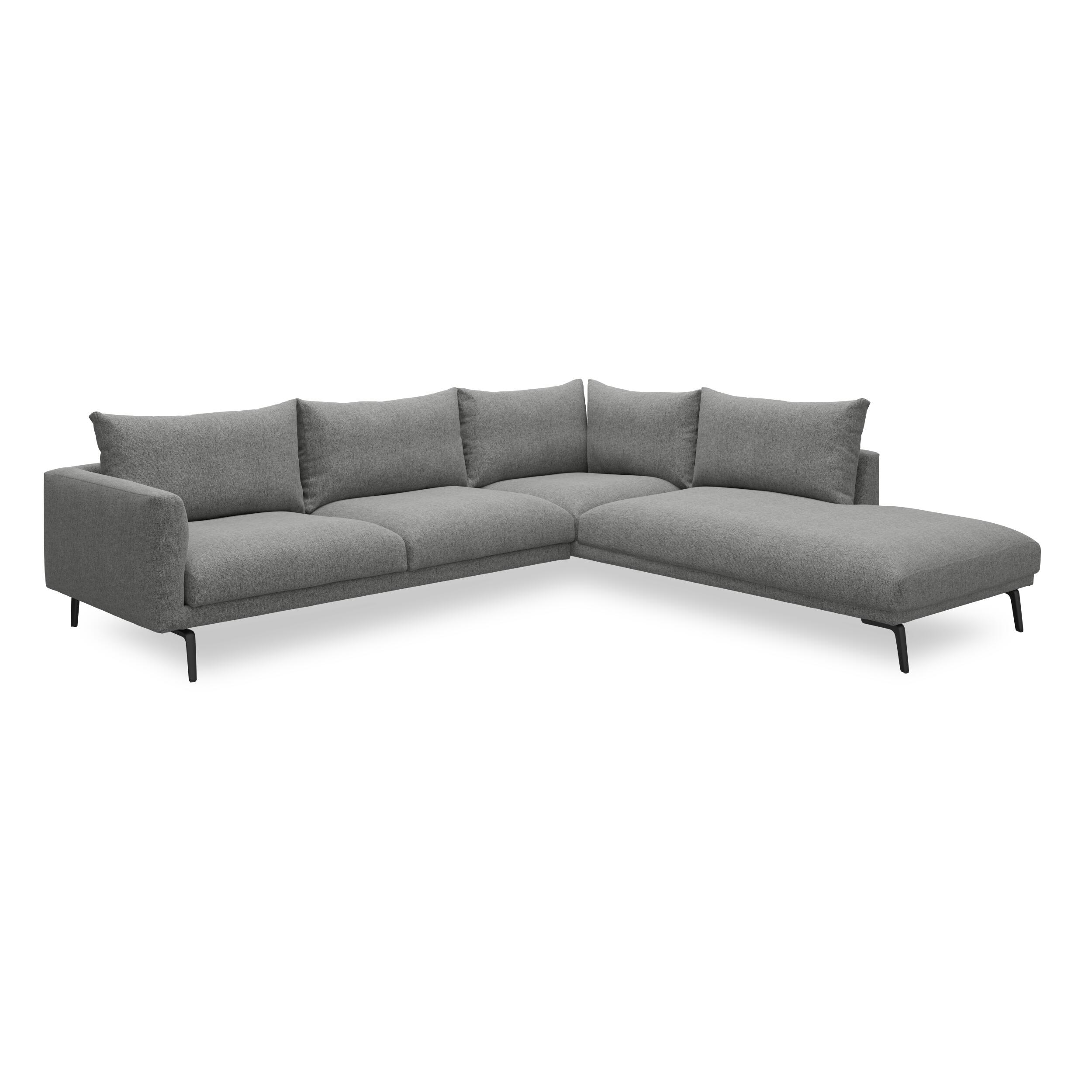 Hallsberg højrevendt sofa med pufafslutning