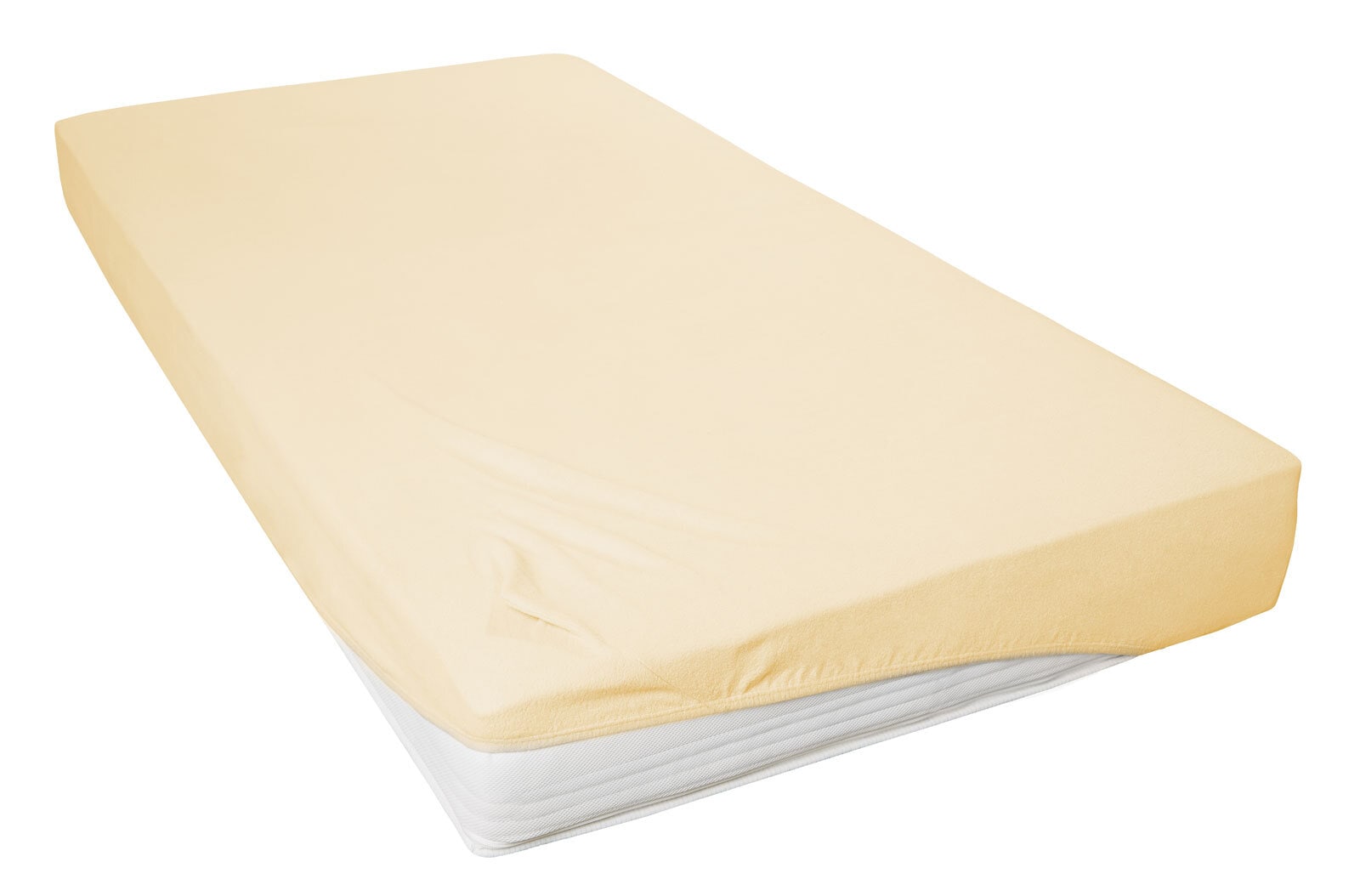 Vario Spannbetttuch Teddy-Flausch 90-100 x 200 cm pfirsich
