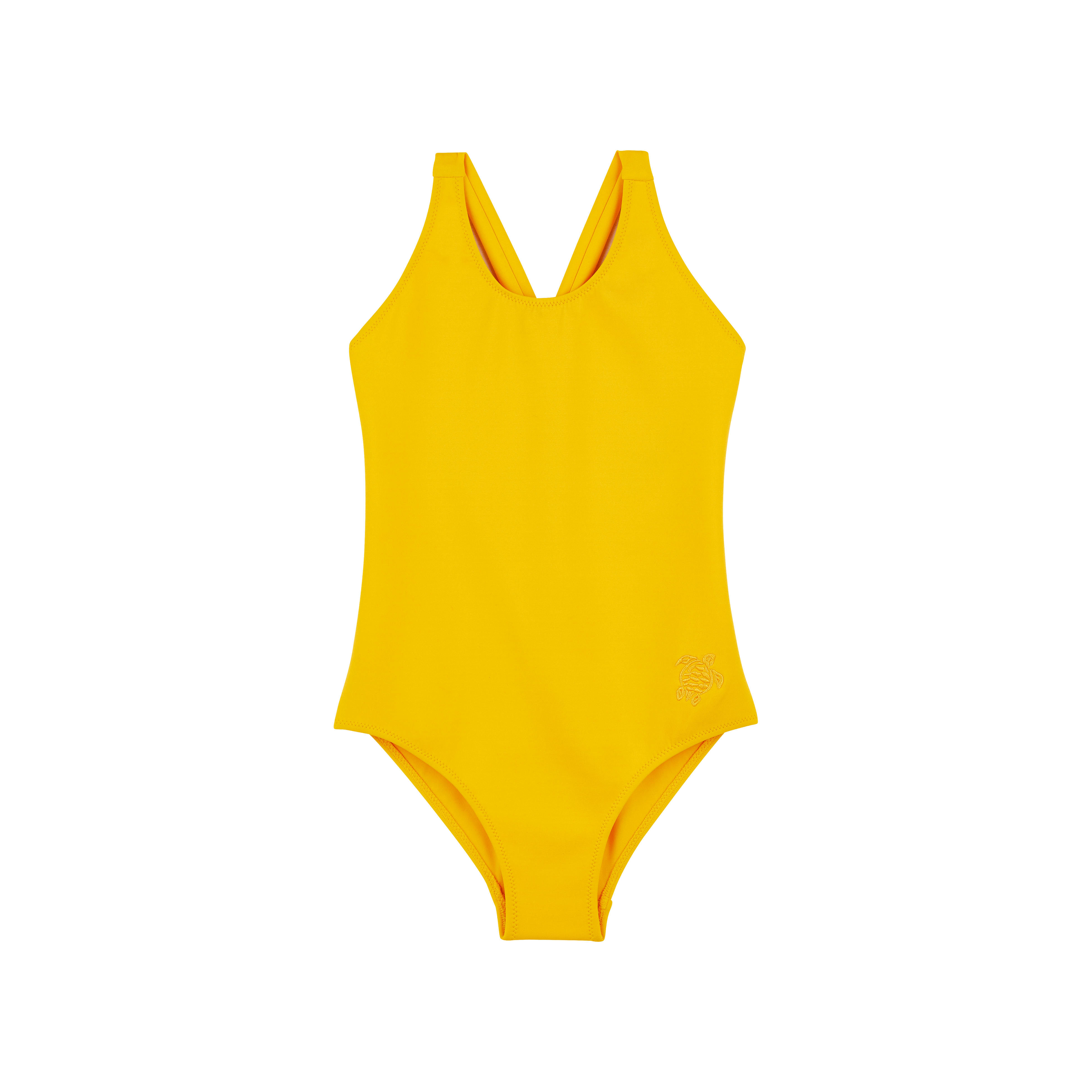 Maillot de Bain Une Pièce Bretelles Croisées Uni
