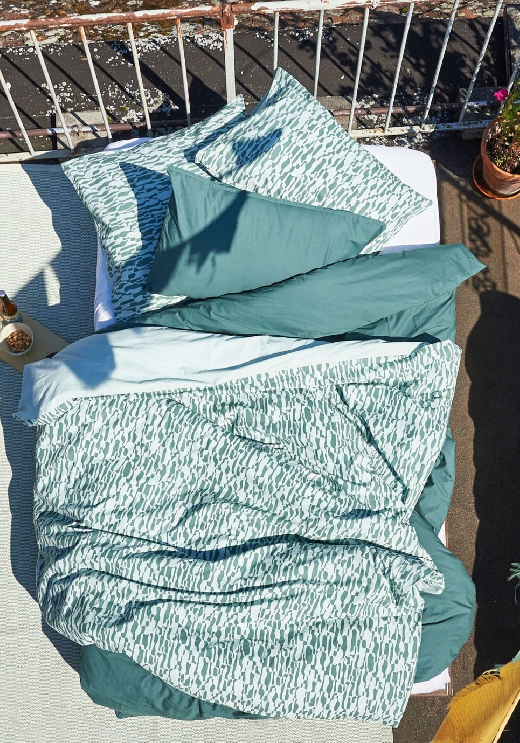 Lavie Kissenbezug Levin Mint/Fichtengrün