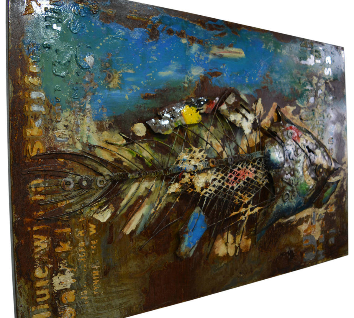 Wandbild FISCH - Metall - 120x80 cm
