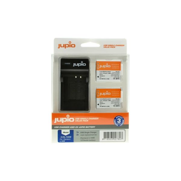 Jupio Kit Carregador   2 Baterias LI-90B/LI-92B