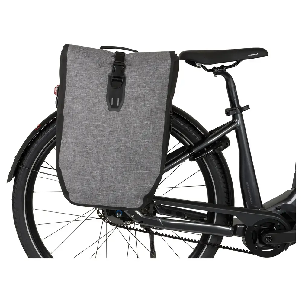 AGU Clean Single Shelter Click'nGo Large 21L Fietstas/Rugzak Grijs