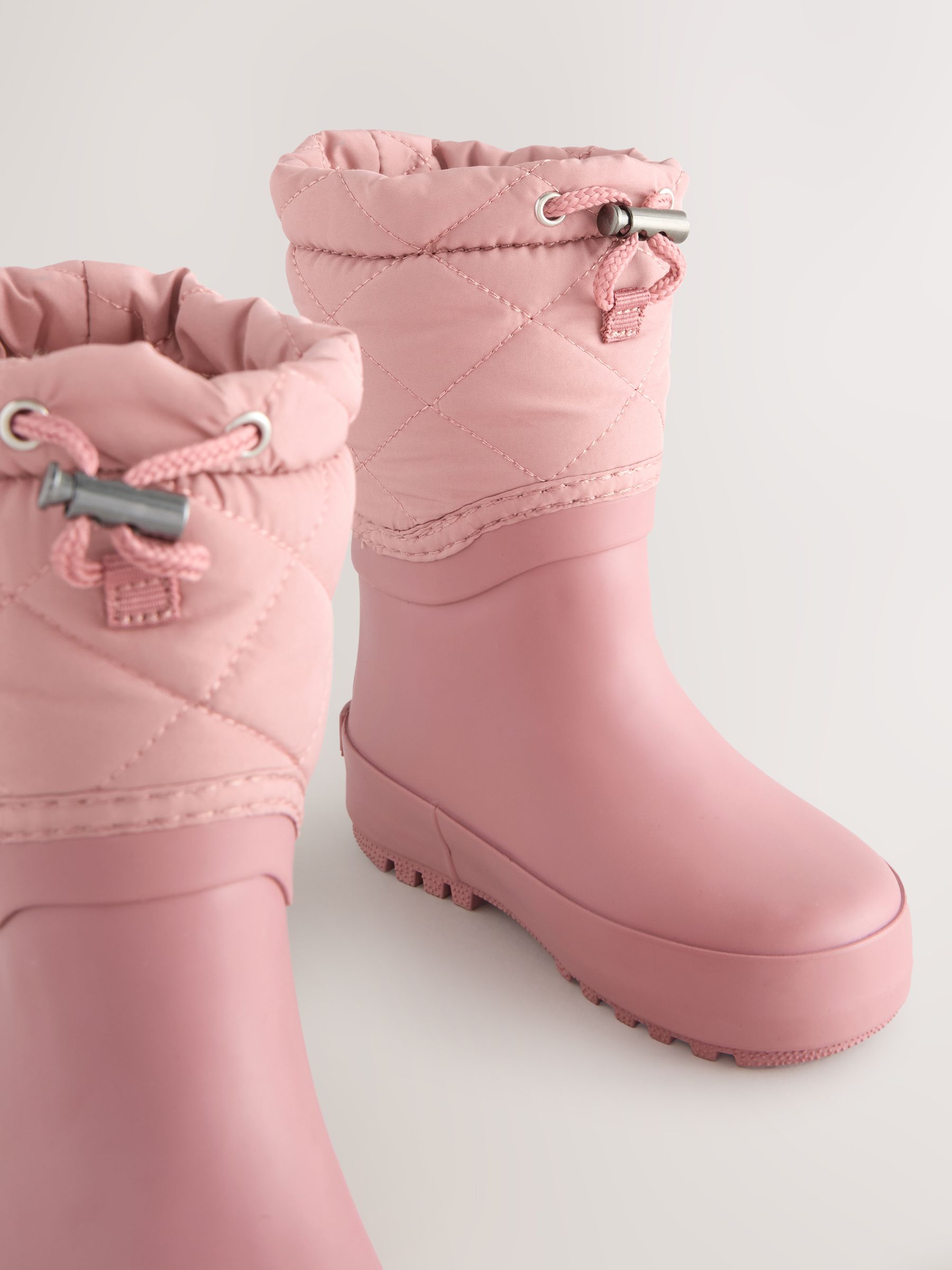 Roze - Thinsulate gevoerde regenlaarzen met rand