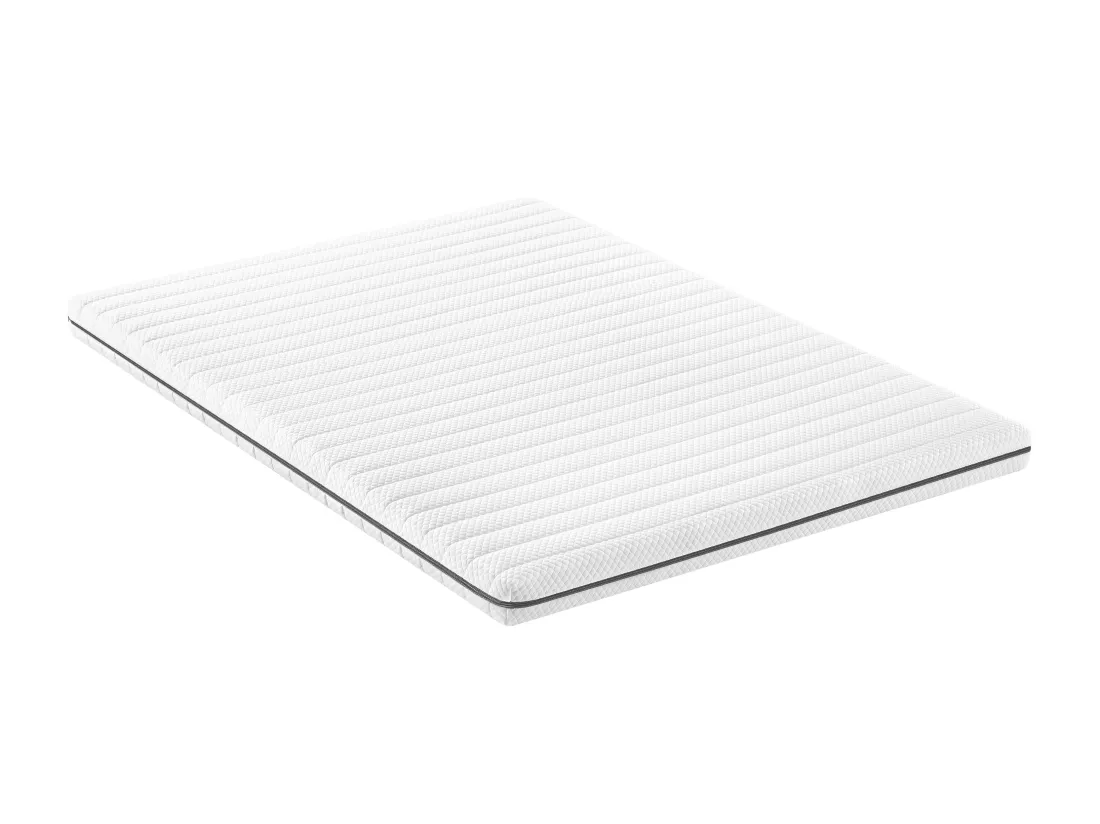 Ensemble 140 x 190 cm cadre à lattes + matelas mousse déhoussable ép.10cm - NASUS de YSMÉE