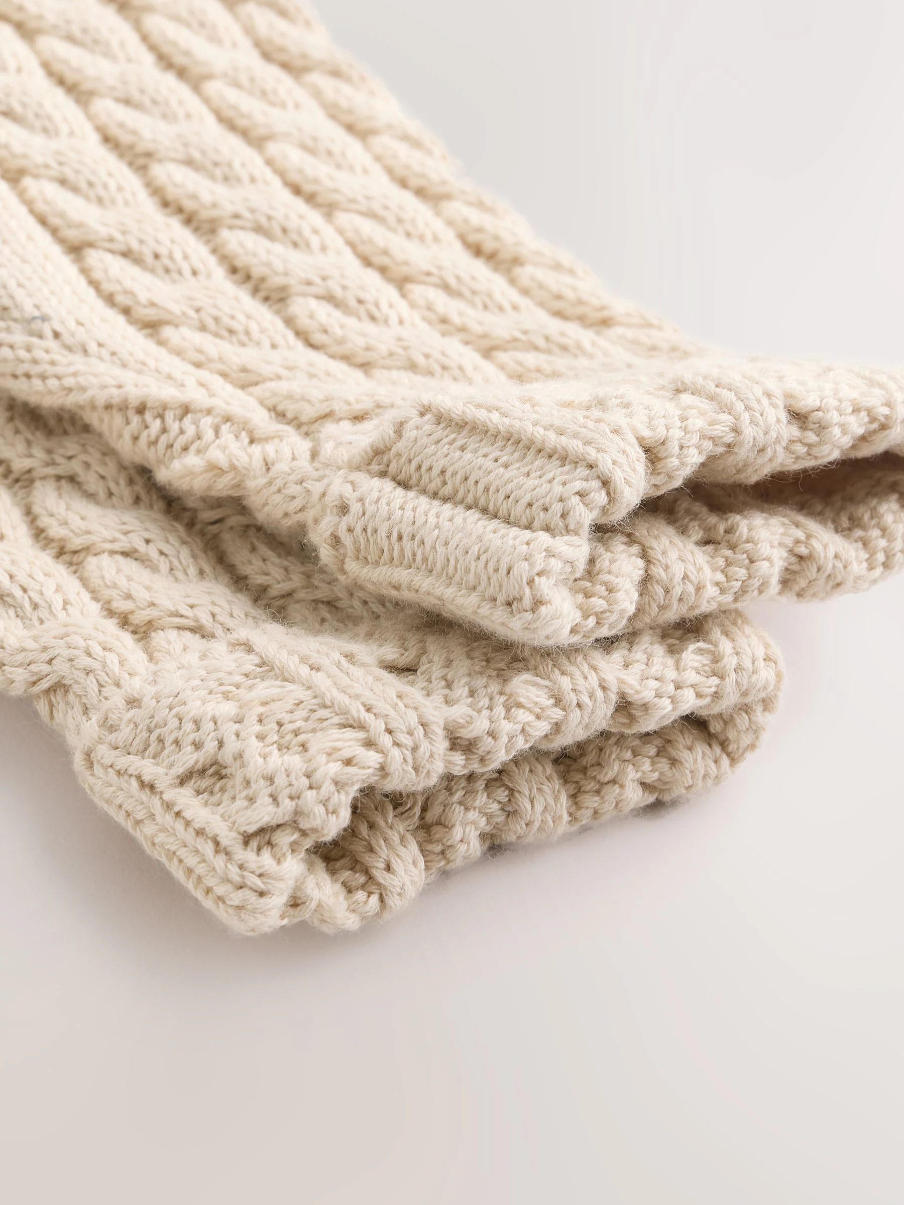 Crème - Baby Knit Hooded Romper (0mths-3yrs)