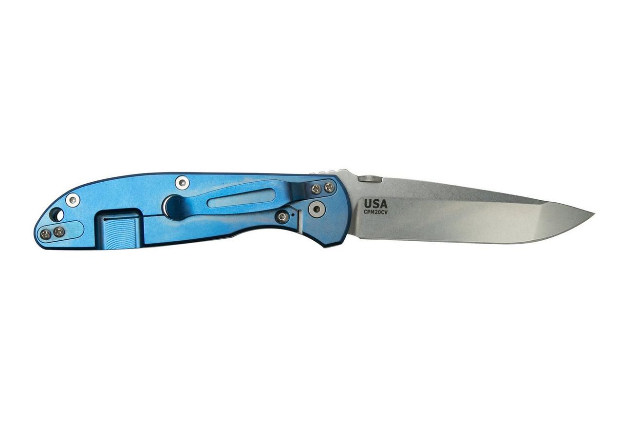 Rick Hinderer FireTac Spanto Stonewash, Blue Black G10, zakmes