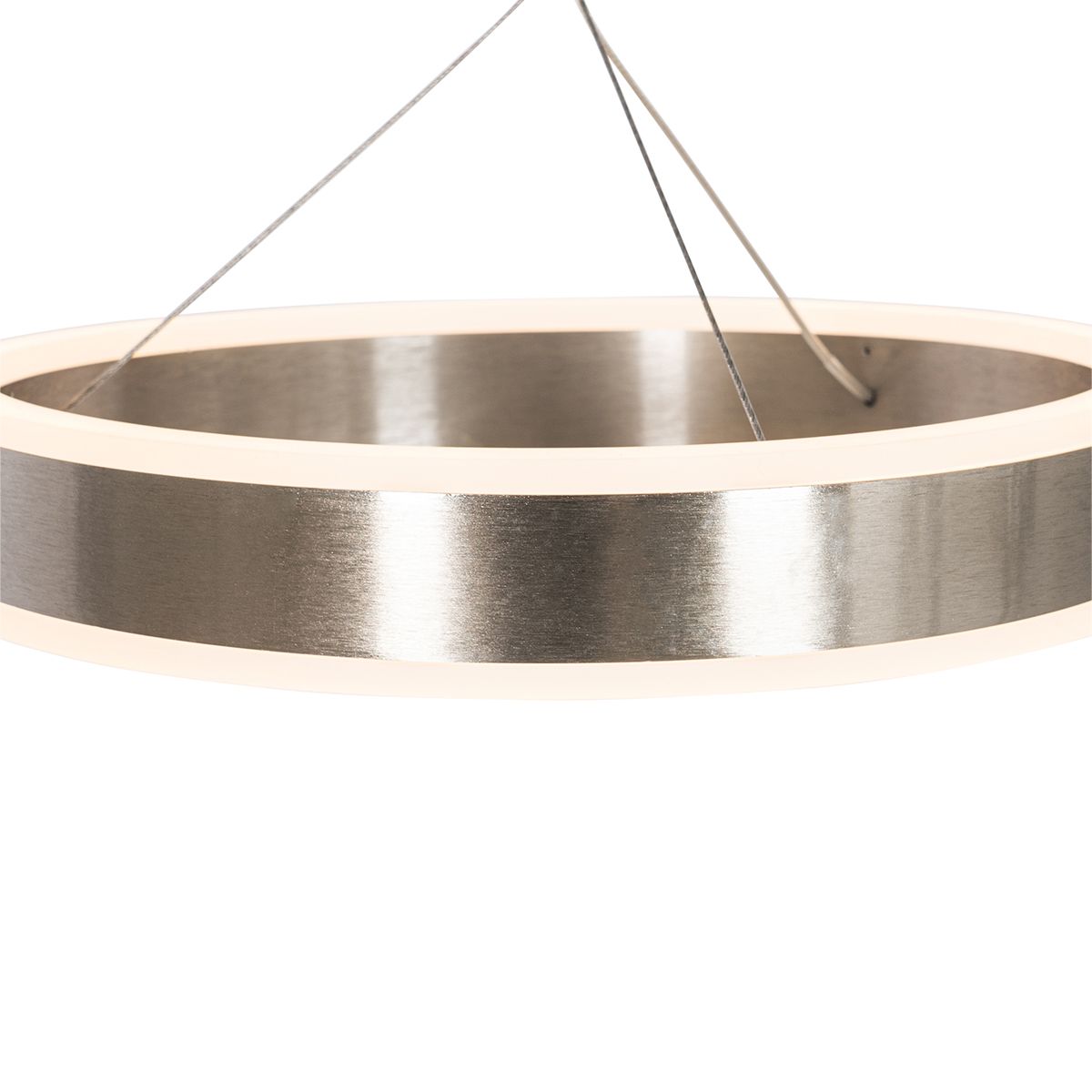 Hanglamp staal rond incl. LED 3-staps dimbaar 3-lichts - Lyani