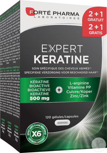 Forté Pharma Expert Kératine 120 Gélules Promo 2+1 Gratuit