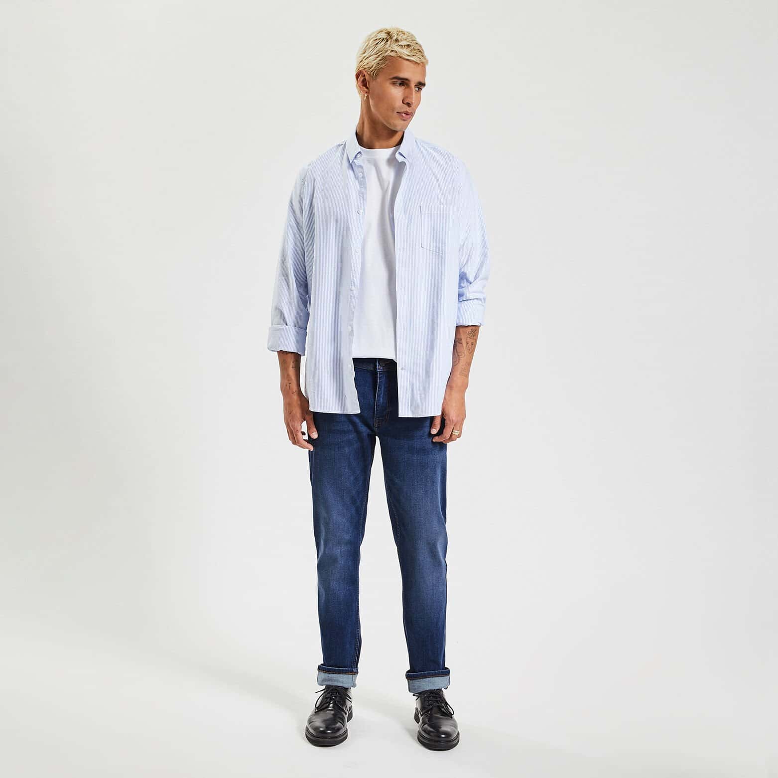 Jean slim urbanflex 4 longueurs Bleu