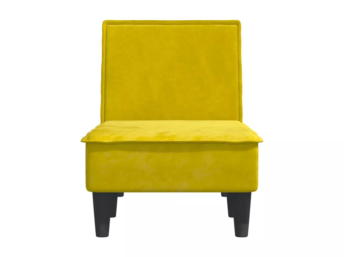 Prolenta Premium - Chaise longue jaune velours