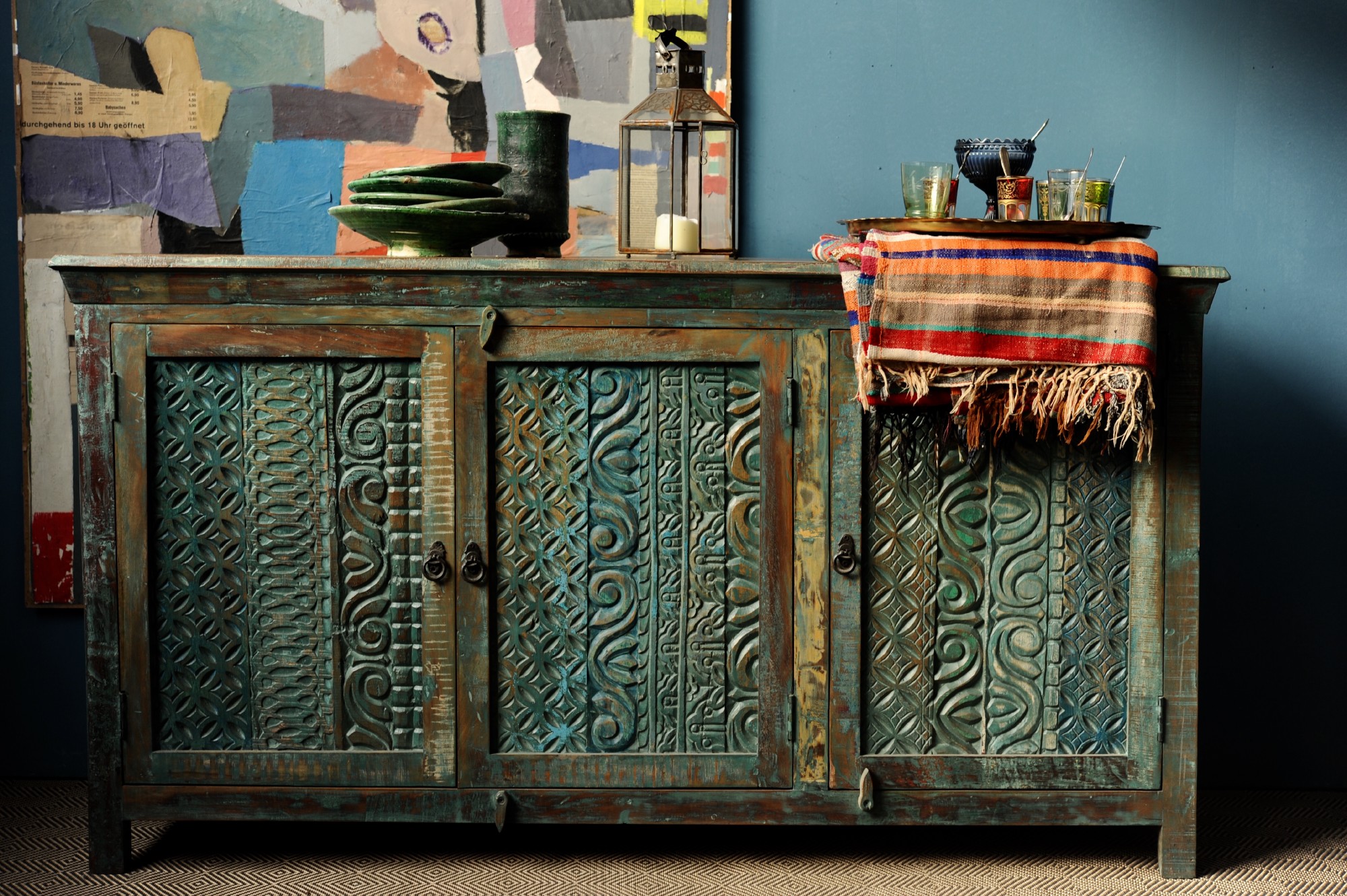 Sideboard 'Mendawa', natur, T 45 cm, B 168 cm, H 90 cm von fischer's lagerhaus