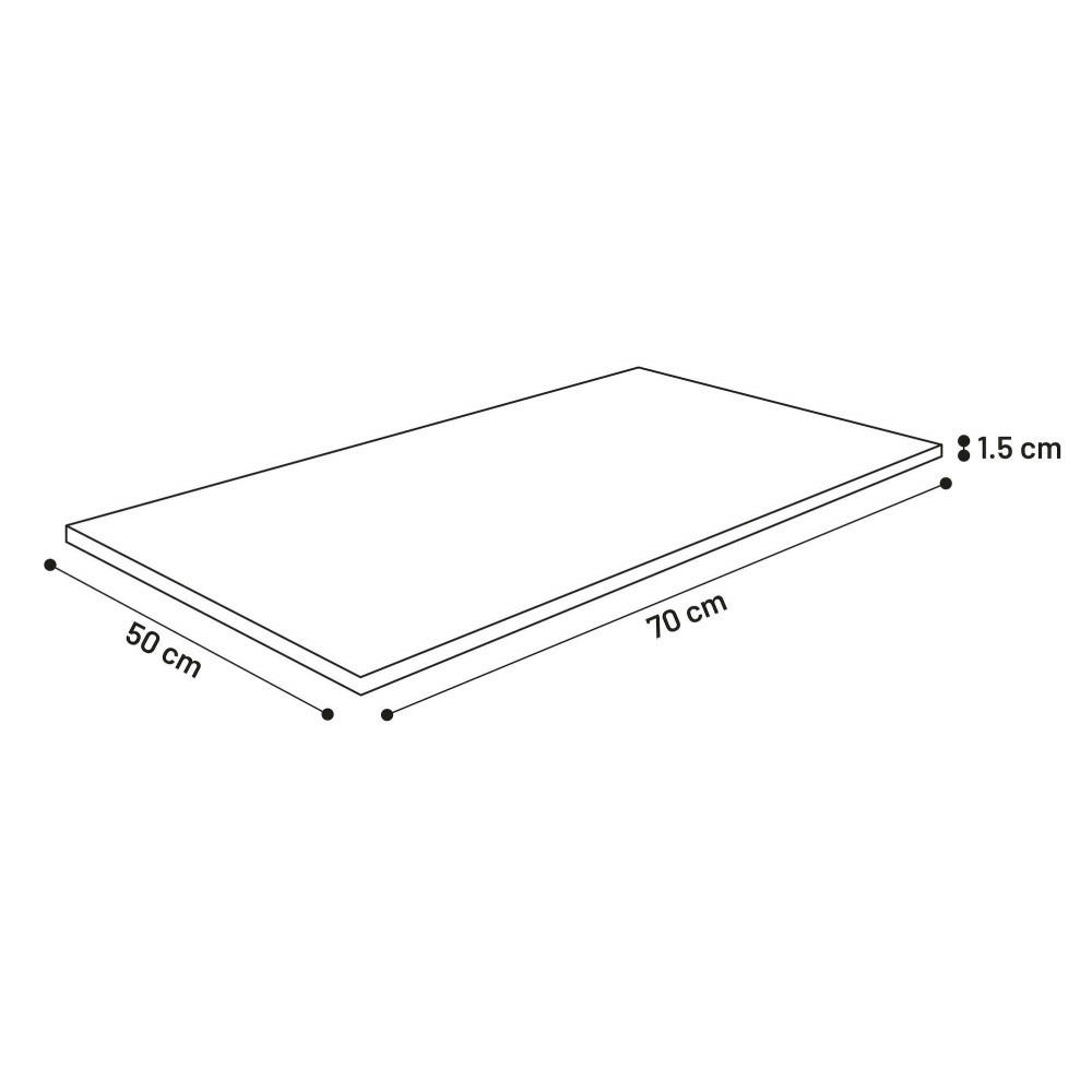 Tapis thermique s 70 x 50 x 1.5 cm marron pour chien ou chat