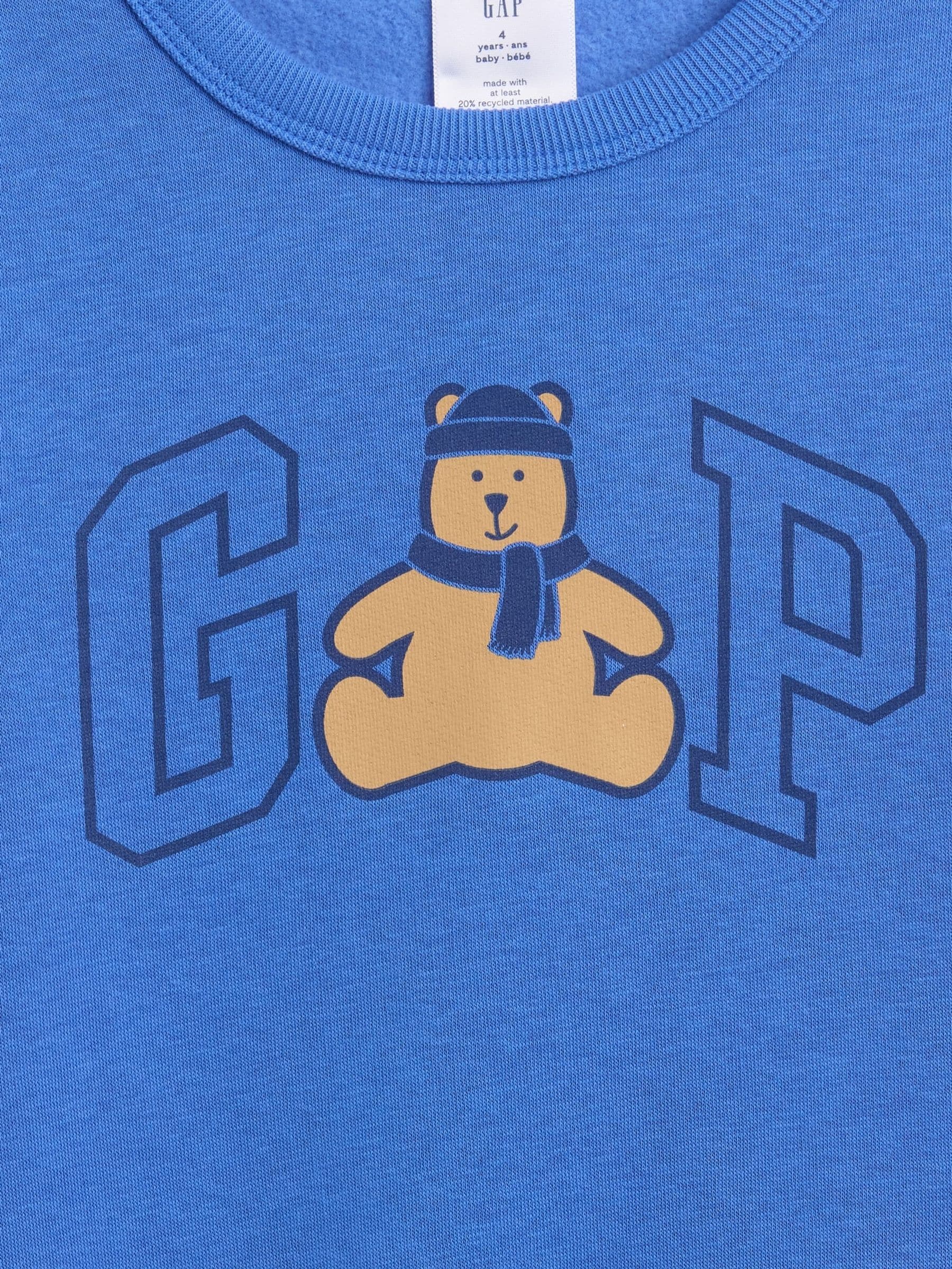 Blauw - Gap sweatshirt met logo (6mnd -5jr)