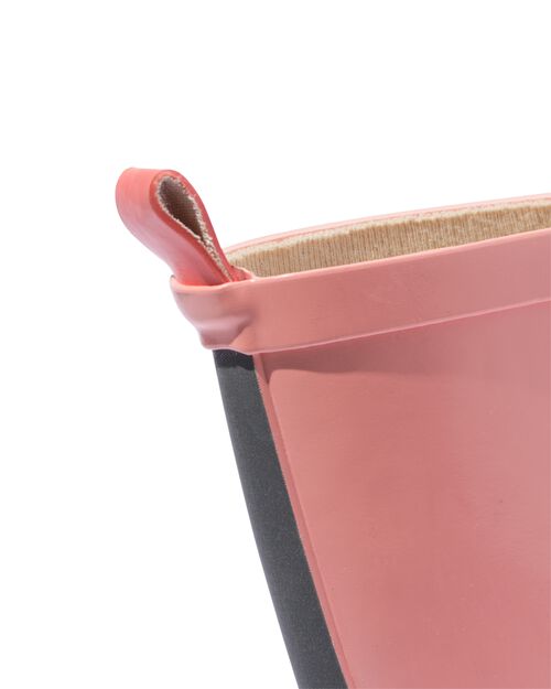 bottes de pluie enfant caoutchouc rose corail