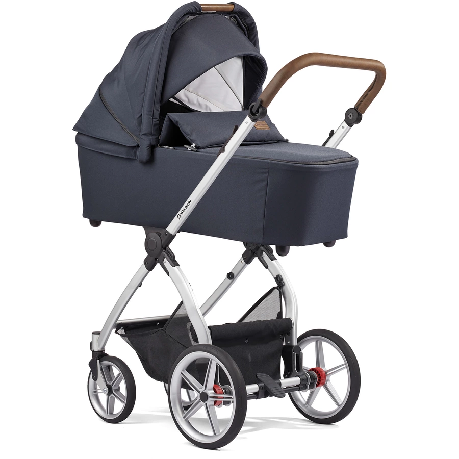 GESSLEIN Kombikinderwagen FX4 Life mit Handbremse, marine meliert