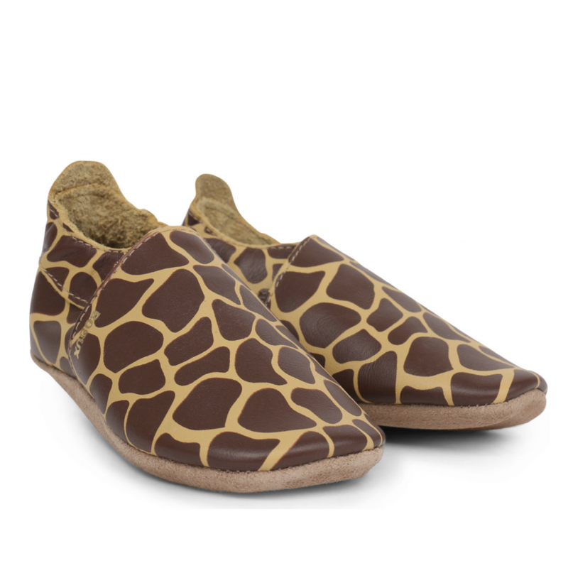 Bobux Bobux chaussons girafe print