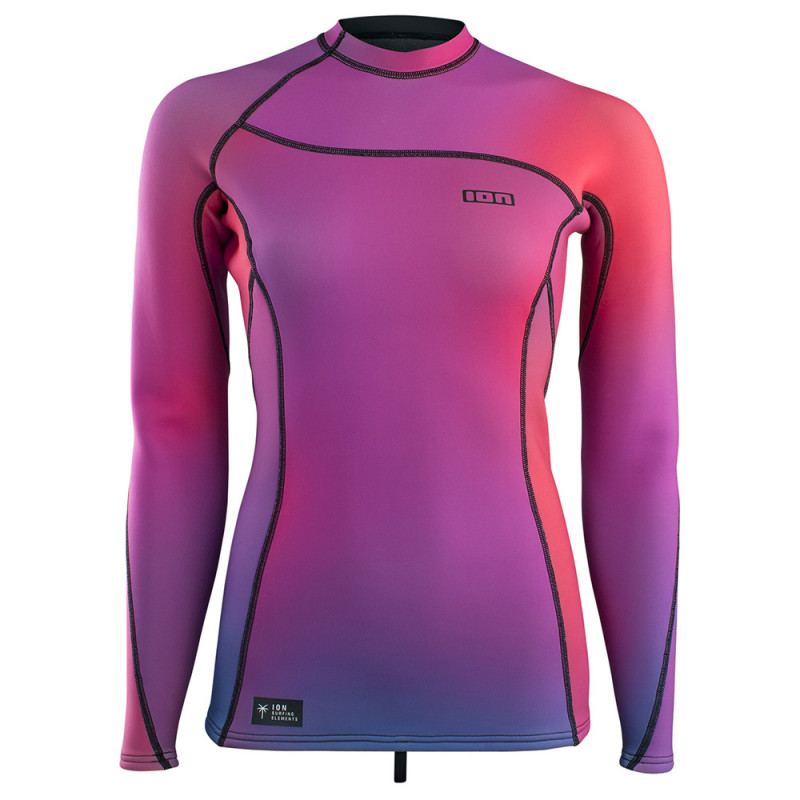 TOP NÉOPRENE FEMME ION 2/2 MANCHES LONGUES ROSE DARK