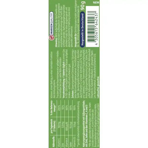 Brausetabletten Immun-Aktiv