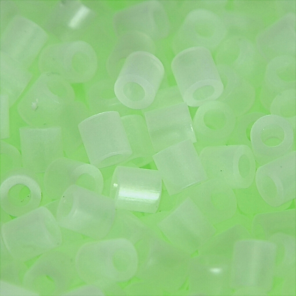 Rør Perler Til Perleplader - Medium - Selvlysende - 1100 Stk. - Nabbi