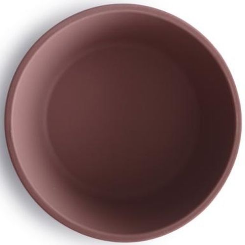 Mushie siliconen kinderkom met zuignap - cloudy mauve