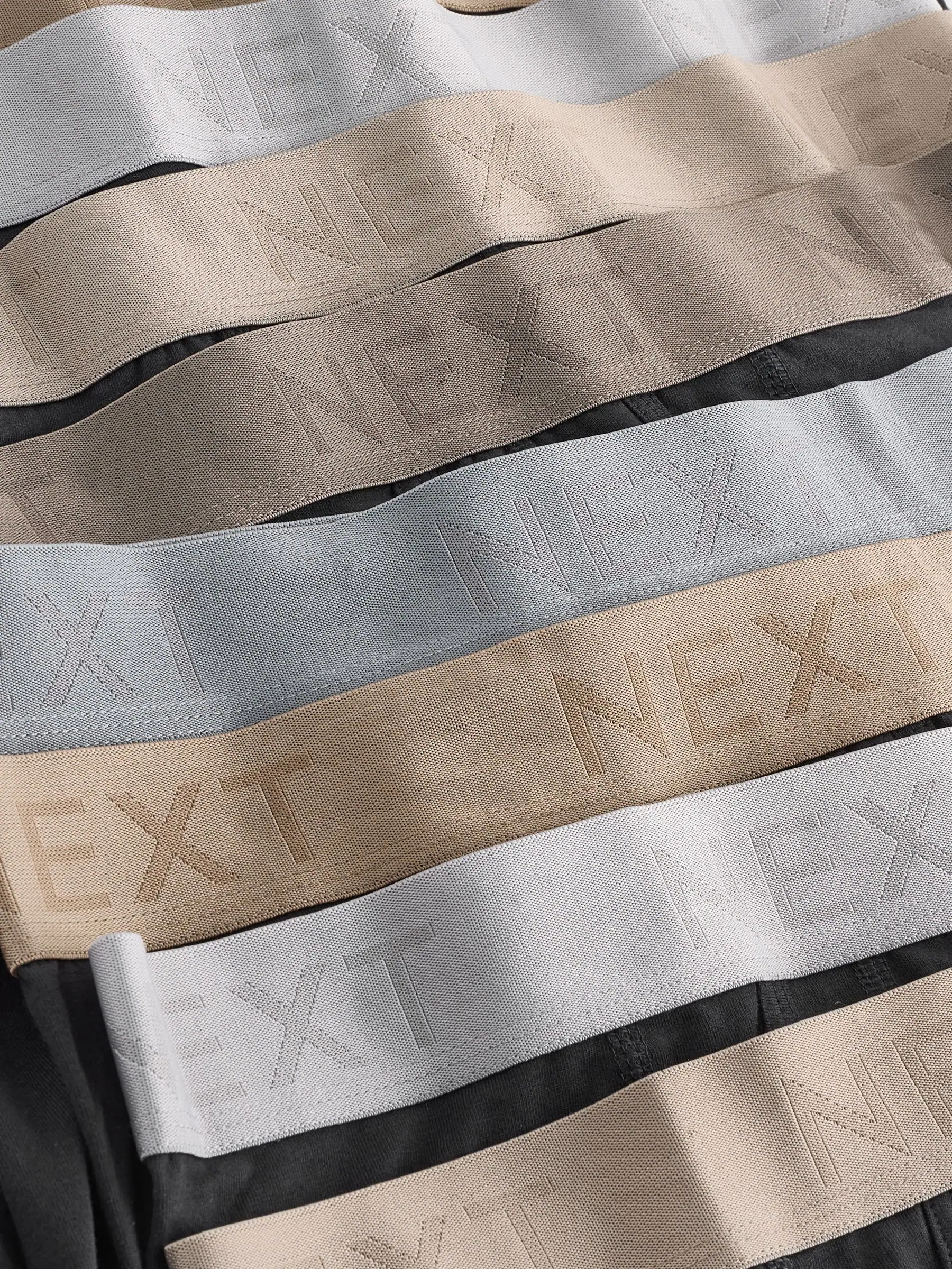 Zwarte neutrale taillebanden - Standaard - 10 Boxershorts zonder plooi
