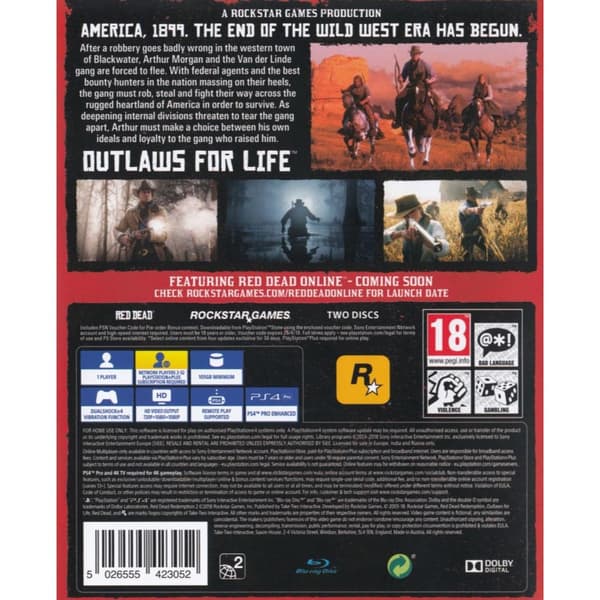 Red Dead Redemption II Playstation 4 PS4 (Brukt)