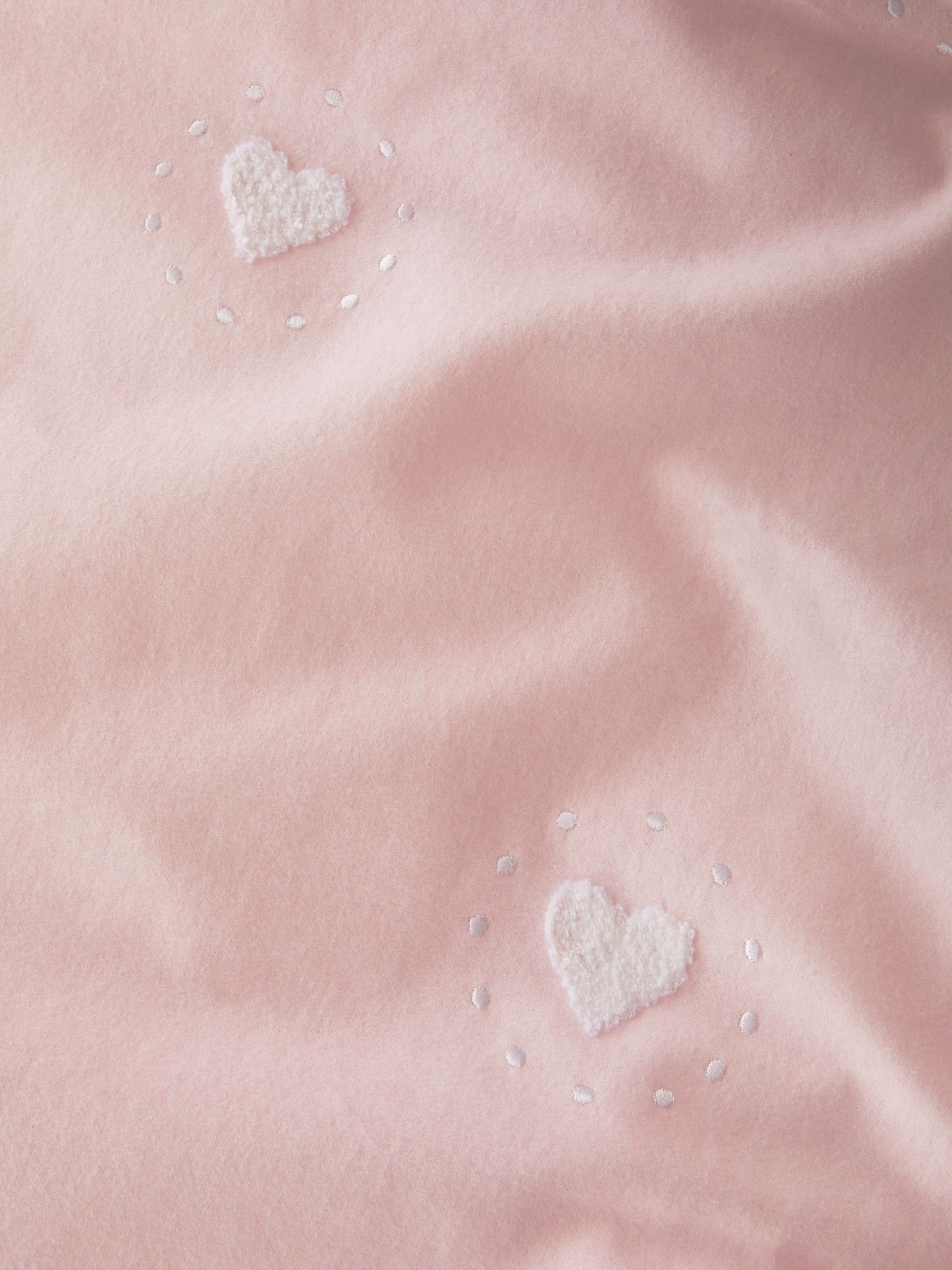 Tufted Heart Supersoft 100% Brushed Cotton Duvet Cover and Pillowcase Set