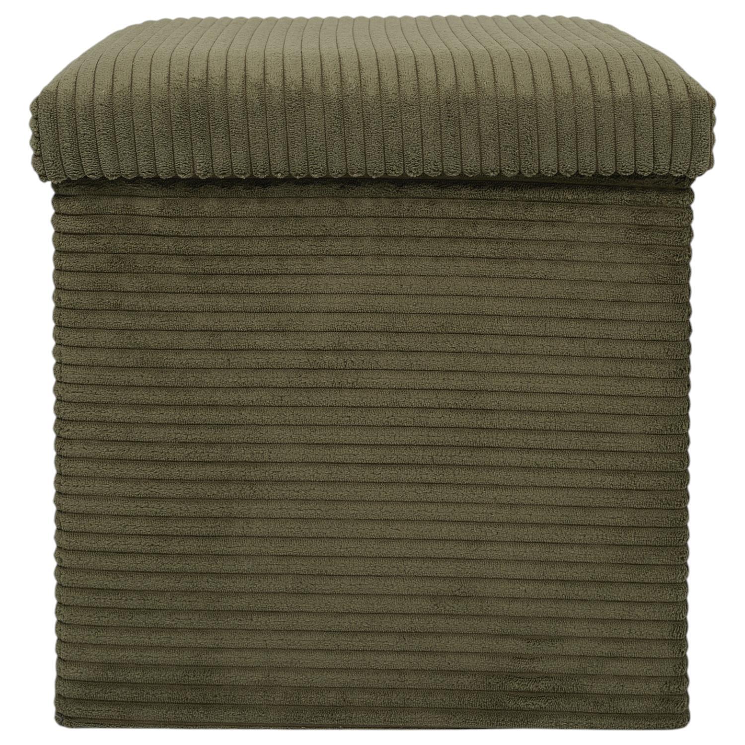 COFFRE POUF PLIABLE COTELE SCOTT VERT