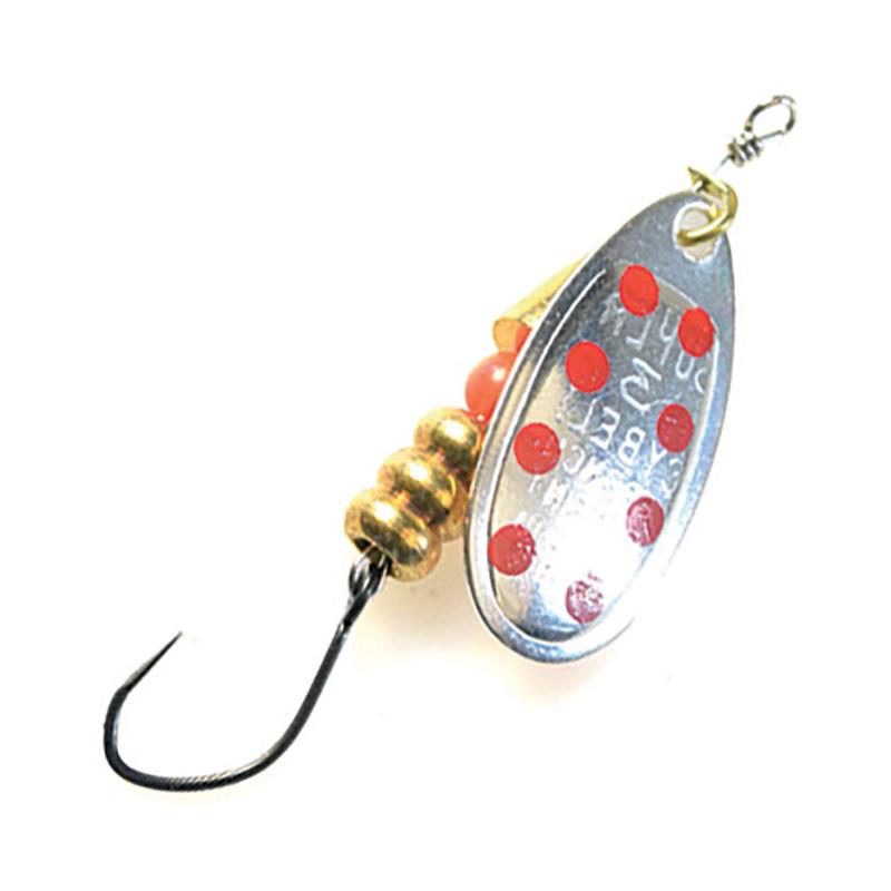 Cuiller Tournante Bretton Super Cybèle No Kill Argent Point Rouge
