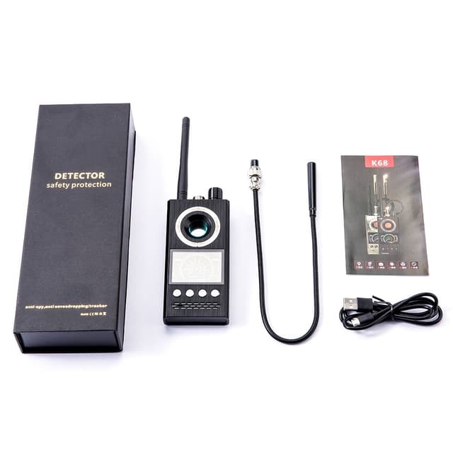 trådløs signaldetektor RF Bug Finder Anti-Spy Kameradetektor GPS Tracker Locator opgraderet version