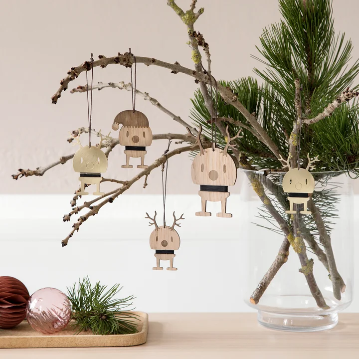 Hoptimist - Santa Ornament, rot (2er-Set)